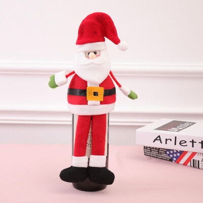 

Siaonvr Red Wine Bottle Cover Bags Decoration Home Party Santa Claus Christmas