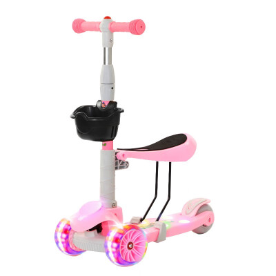 

Childrens scooter 3-in-1 1-3-6-12 years old female baby can sit boy child wide wheel one foot slippery slippery car