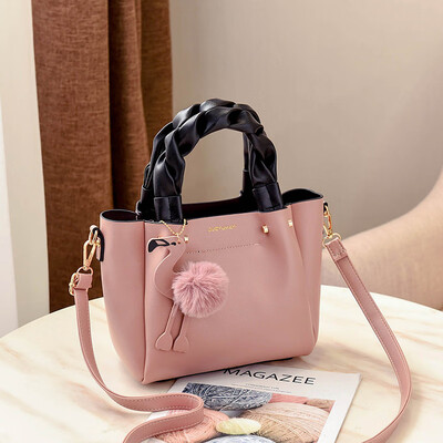 

Bucket ladies fashion slanting bag Flamingo handbag Korean version ins Super Fire Fairy one-shoulder bag