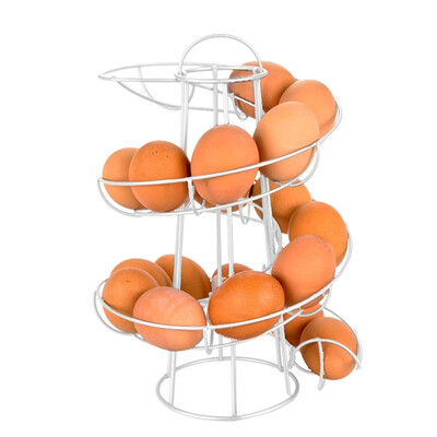 

Toponeto Egg Skelter Deluxe Spiraling Dispenser Rack Basket Storage Space Up to 24
