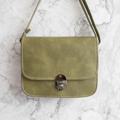 

Women Messenger Bags Woman Fashion Solid Color Cover Lock Shoulder Crossbody Phone Beach Bag