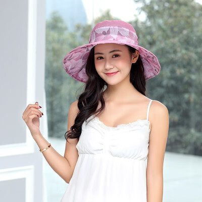 

Korean version of tide spring&summer along the beach hat ladies Joker sunshade cool hat sun folding outdoor sun hat