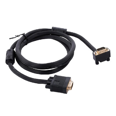 

VGA 39 RGB 15Pin Male to Male Projector Monitor Cable 90 Degree Down Angled 15M