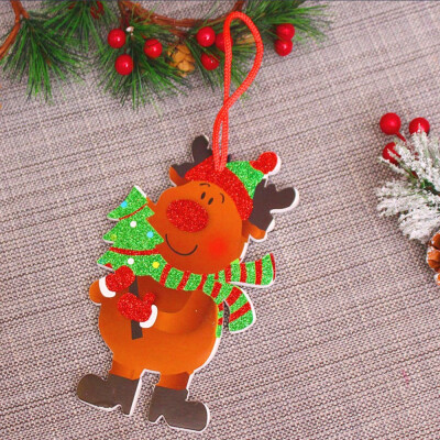 

〖Follure〗Christmas Tree Decoration Shiny Merry Letter Card for Xmas Hanging Ornament