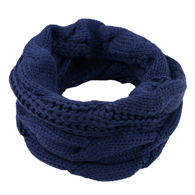 

Tailored Fashion Winter Keep Warm Scarves Womens Solid Braid knitting Wool Ring Scarfs
