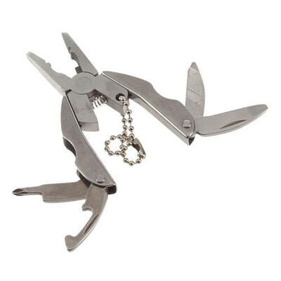 

〖Follure〗Portable Multi Function Folding Pocket Tool Plier Keychain Screwdriver