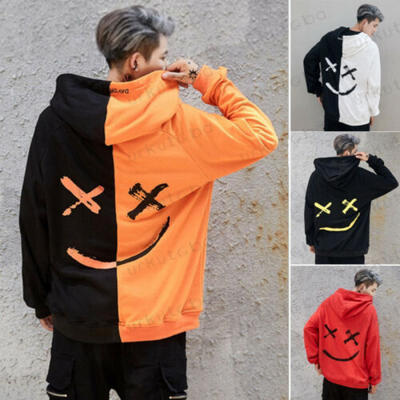 

Mens Long Sleeve Hoodie Sweatshirt Sweater Hooded Jumper Coat Pullover Tops