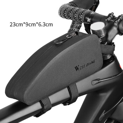 

WEST BIKING Bicycle Bag Mountain MTB Road Bike Front Tube Hard Shell Pouch Part