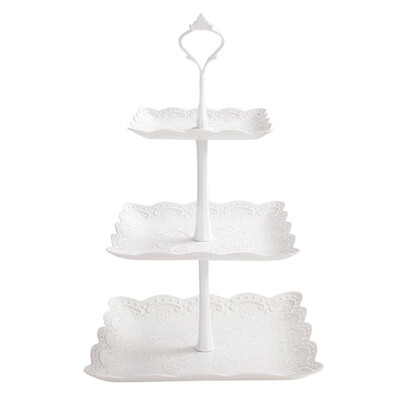 

3-Tier Cupcake Stand Cake Dessert Wedding Event Party Display Tower Plate Fruit Candy Buffet Dessert Table Stand