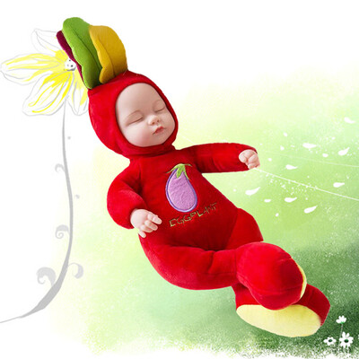 

Tailored Fruits Simulation Sleep Cute Baby Comforting Baby Rubber Doll Toy