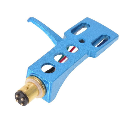 

Universal LP Disc Record Player Phono Turntable Headshell 4-pin Aluminum Alloy with OFC Leadwires Gold-plated Terminals for LP120-