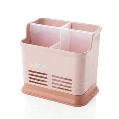 

Kitchen Tabletop Candy Color Compartment Hollow Chopsticks Cage Creative Kitchen Chopsticks Cutlery Drain Storage Rack