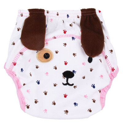 

Baby Infants Breathable Soft Cotton Diaper Pants Reusable Cartoon Nappy