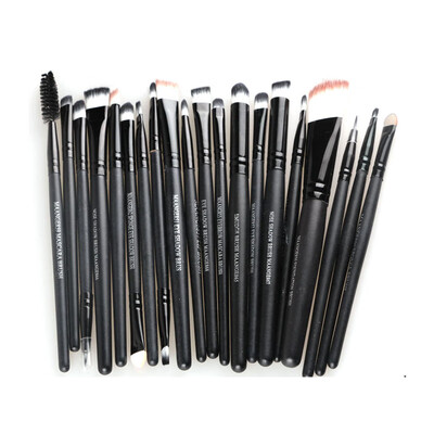 

〖Follure〗20 Pcs Makeup Set Powder Foundation Eyeshadow Eyeliner Lip Brushes