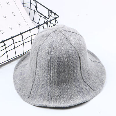 

South Koreas Japanese winter Joker knit hats mens&womens multicolor fishermans hats solid shade sunscreen hat thick hat