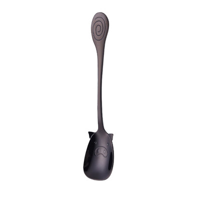 

1Pcs Cute Pig Creative Cartoon Antihot Spoon Household Spoon Fork Stainless Steel Children Tableware For Eating Fruit