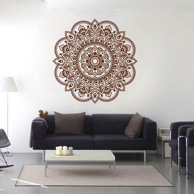 

〖Follure〗Mandala Flower Indian Bedroom Living Room Wall Stickers Decal Art Mural Home