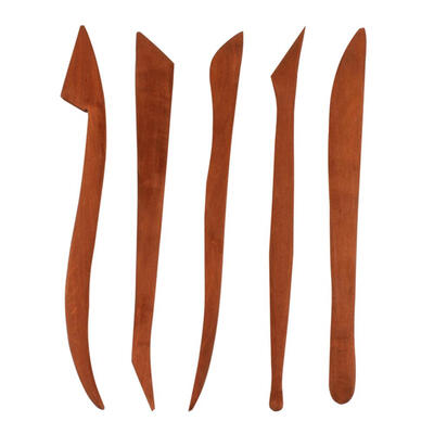 

5pcsSet Wood Clay Molding Sculpture Figurine Tool for Ceramic Arts Pottery