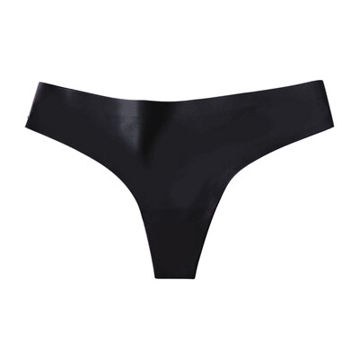 

Toponeto Women Invisible Sexy Underwear Briefs G-Strings Solid Ice Silk Seamless Crotch