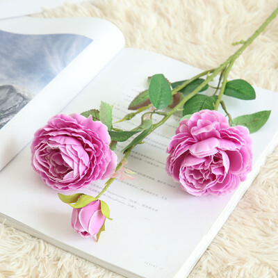 

Gobestart Artificial Fake Western Rose Flower Peony Bridal Bouquet Wedding Home Decor GN