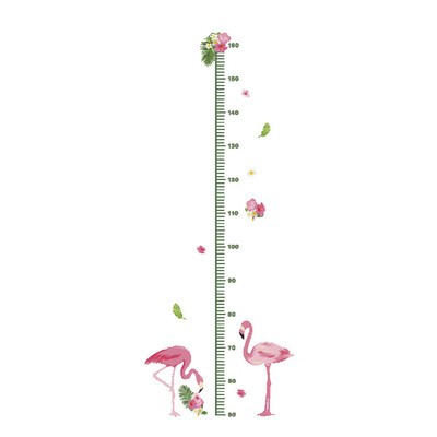 

Flamingo Measure Height Gauge Sticker for Children\ Room Removable Wall Sticker