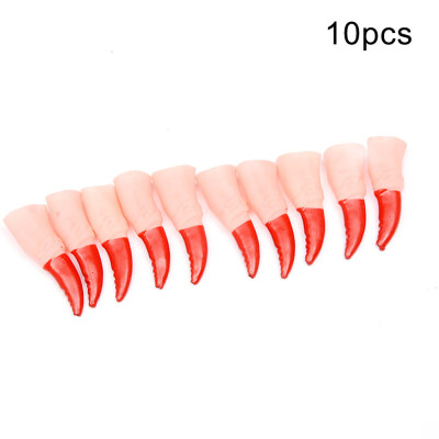 

10Pcs Simulation Zombie Witch Fake Finger Nails Halloween Party Trick Props