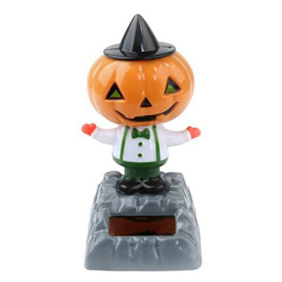 

Halloween Gifts Car Decorate Solar Dancing Toy Novelty Pumpkin Witch Ghost Mummy Zombie Doll Solar Powered Toys