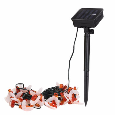 

Solar 30 LEDs Bee String Lights Waterproof Outdoor Lights Holiday Festival Decoration Insect Lights with Onoff&Mode Button for Tr