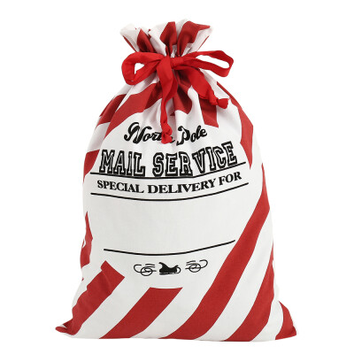 

2020 New Year Gift Santa Sacks Personalized Large Santa Claus Bag Custom Christmas Linen Gift Bags Drawstring Cotton Santa