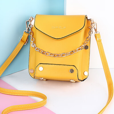 

Summer womens fashion fashion one-shoulder bag Korean-style one-to-one one-way bag rivet chain small square bag