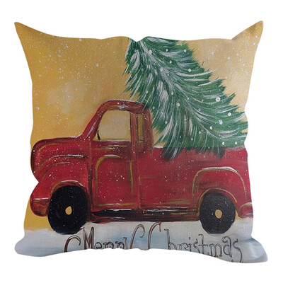 

Siaonvr Christmas Pillow Cover Pillowcases Decorative Sofa Cushion Cover Home Decoration