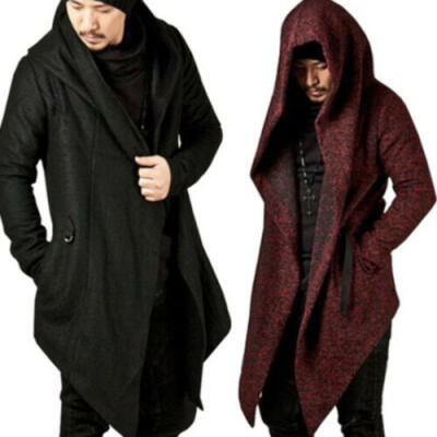 

Men Casual Sweater Long Sleeve Knitted Cardigan Trench Coat Jacket Overcoat