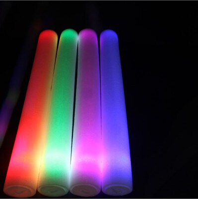 

FUNNYBUNNY LED Flashing Light Effect Sticks Color Changing Foam Baton Strobe for Party Supplies Festivals Birthdays Children To
