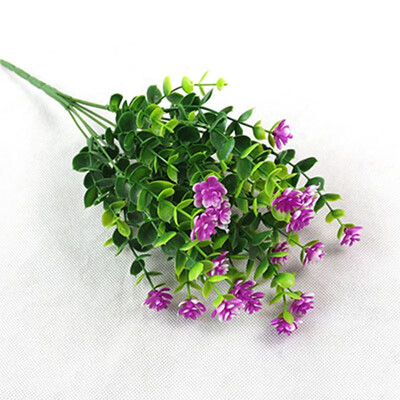 

FUNNYBUNNY Artificial Flowers Fake Outdoor UV Resistant Plants Shrubs Indoor Outside Hanging Planter Kitchen Office WeddingDecor