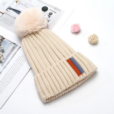 

Tailored Fashion Womens Winter Collar Plus Wild Thick knit Warm Hat