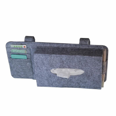 

Fashion Car Styling Case Sun Visor Type Wool Felt Hanging Tissue Box Car Napkin Holder Vehicle Accessories Pocket Organizer Pouch