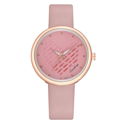 

College Style Fashion Belt Quartz Strap Love Trendy Mirror Student Couple Watch