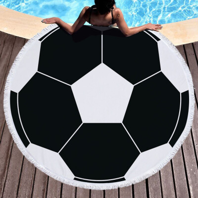 

Gobestart 1 PC Round Beach Pool Home Shower Towel Blanket Table Cloth Yoga Mat