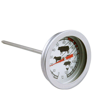 

0-120℃ Stainless Steel Barbecue BBQ Smoker Grill Thermometer Temperature Gauge