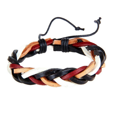 

Handmade multi-skin woven bracelet-brown Womens Bracelet
