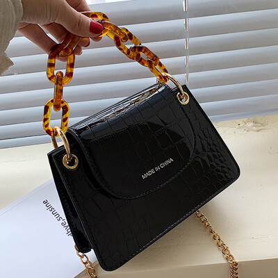 

Summer bag women2019 new tide fashion alligator pattern single-shoulder single-shoulder small square bag