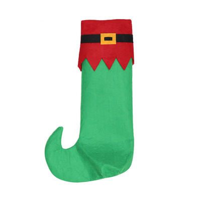

Gobestart Non-woven Christmas Elf Chair Cover Elf Chair Foot Cover Christmas Decoration