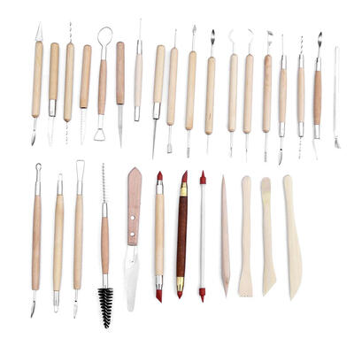 

30pcs Clay Pottery Carve Kit Clay Polymer Smoothing Sculpting Modeling Tool
