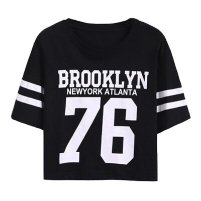 

76 Printed Printing Summer T Shirt Women Tops Tee Shirt Femme Clothing