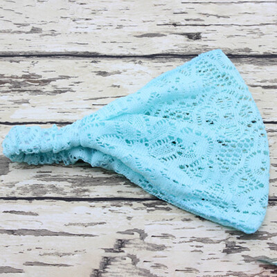 

1PC Women Cute Lace Head Hoop Turban Knotted Headband Bohemian Floral Lace Headband Head Wear Wedding