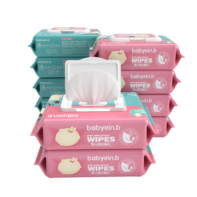 

Einb baby skin care wipes 80 pieces 10 packs hand wet wipes with cover paper wipes
