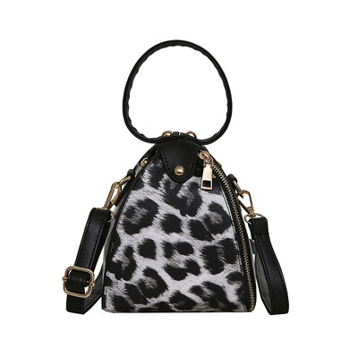 

Women Luxury Leopard Handbag PU Leather Vintage Crossbody Bags Female Designer Zipper Messenger Bag Mobile Phone Bags T3G
