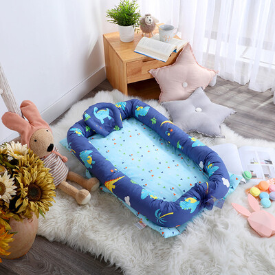 

Portable Baby Nest Newborn Crib Cot Bed Removable Cover Sleeper Toddler Travel Washable Bionic Children Bed