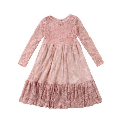 

Toddler Kids Girls Princess Lace Dress Wedding Party Formal Dresses Clothe
