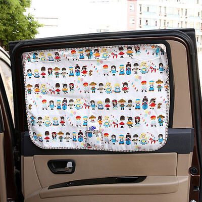 

Tailored Cartoon Car Side Window Curtain Mesh UV Protection Kids Baby Children Sun Shade